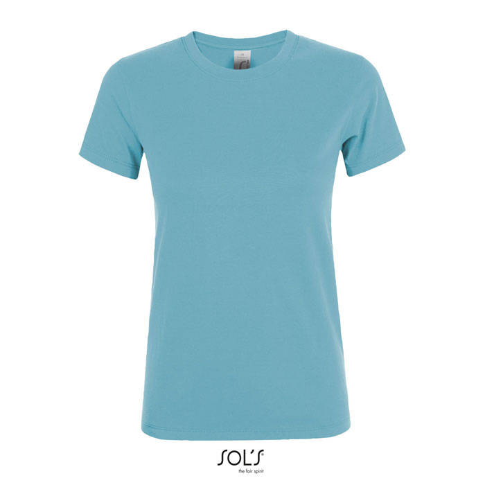 T-shirt promotionnel femme coton 150g - REGENT bleu atoll